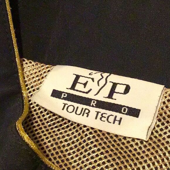 EP Pro Tour Tech Black and Gold Mesh Pilgrim’s Run Golf Vest - Picture 10 of 12